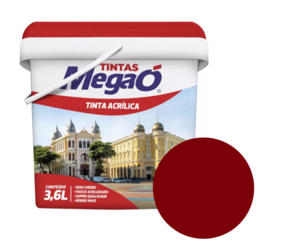 TINTA ACR VERMELHO PITANGA 3,6L MEGAÓ