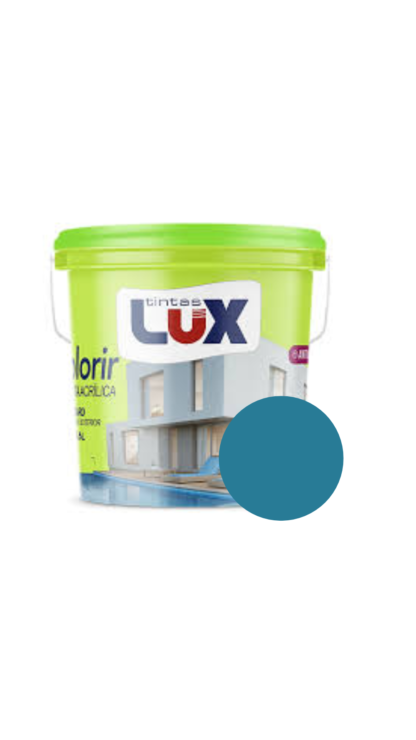 TINTA COLORIR AZUL AQUA 3L LUX