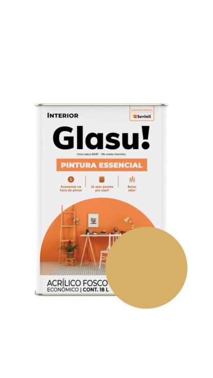 TINTA ACR ECON FOS AREIA P ESSENCIAL 15L GLASU