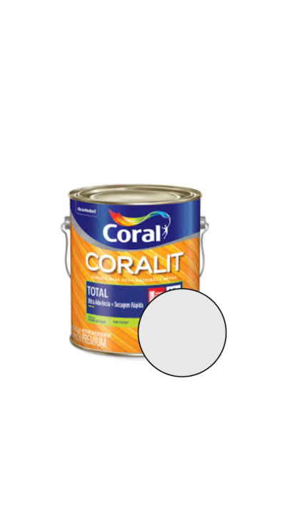 TINTA ESMALTE PLATINA CORALIT 3,6L CORAL