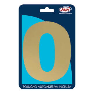 Nº 0 EM ACM MEDIO OURO ESPELHADO (JAPI)