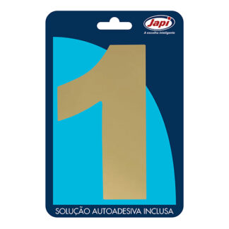 Nº 1 EM ACM MEDIO OURO ESPELHADO (JAPI)
