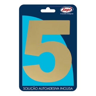 Nº 5 EM ACM MEDIO OURO ESPELHADO (JAPI)