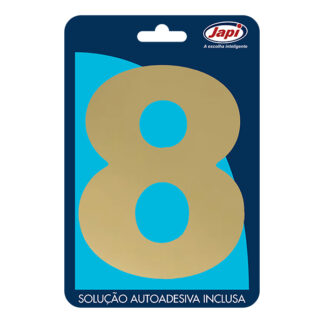 Nº8 EM ACM OURO ESPELHADO (JAPI)